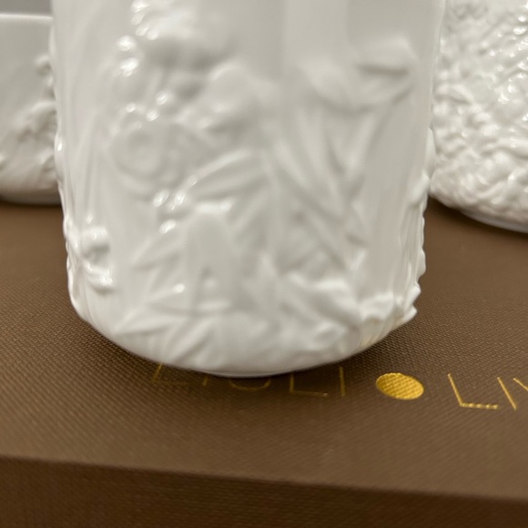 Liuli Living Four Seasons Of Leisure Bone China Coffee And Tea Set. New In Box - Picture 11 of 16